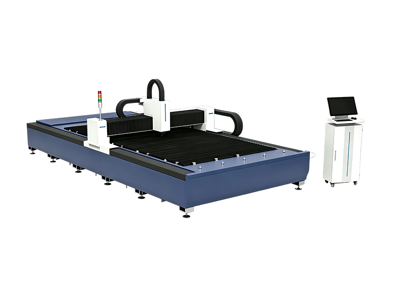 Máquina de corte a laser de fibra de plataforma única