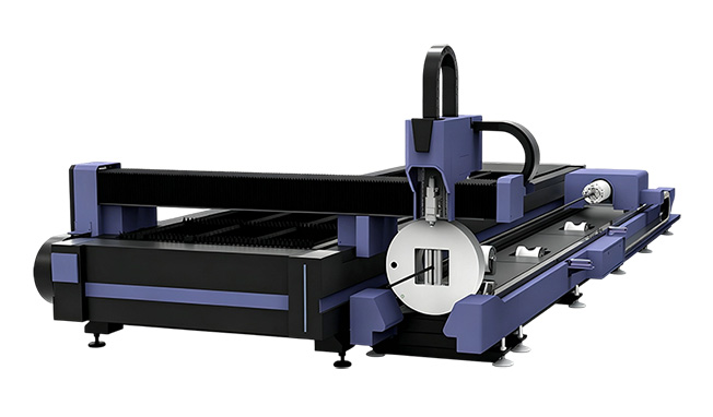 Máquina de corte a laser de folha e tubo de plataforma única